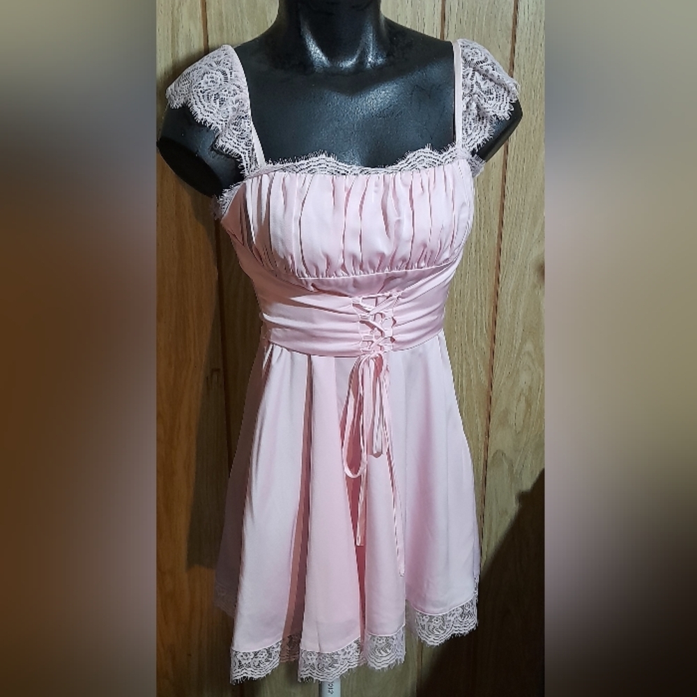 Forever 21 Pink Asymmetrical Dress